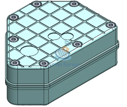 CoverSense sensor concept — mounted under the cover