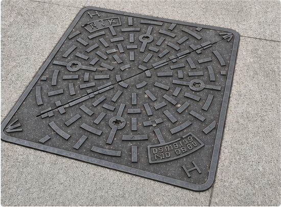 Unchanged external appearance of the closed cover
